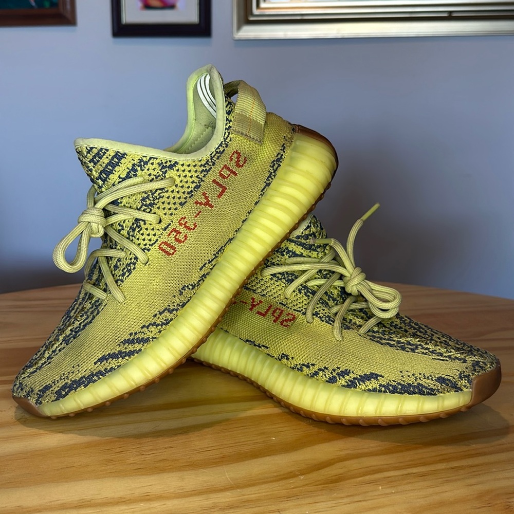 ADIDAS YEEZY BOOST 350 V2 ‘Semi Frozen Yellow’ SIZE 7 M